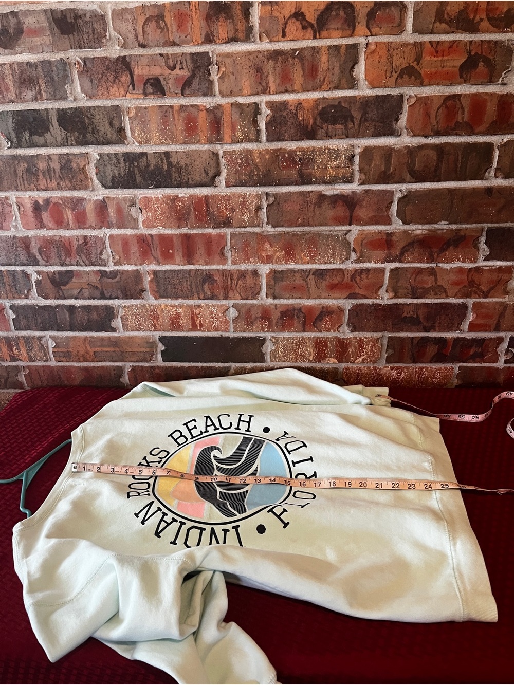 Ocean Drive Women’s mint green sweatshirt Indian Rocks Beach Florida Size:M - Picture 6 of 6